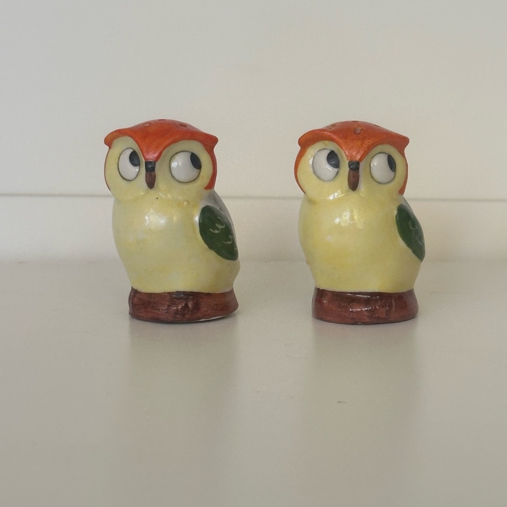 Mid Century Vintage Owl 🦉🧂🧂Salt and Pepper Shakers